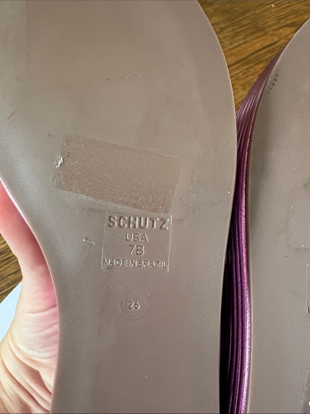 Schultz Valley Metallic Wedge sandal size 7 - Picture 6 of 7